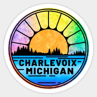 Charlevoix Michigan Lake Sticker